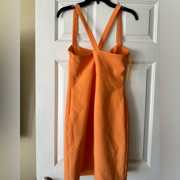 Likely ‘Nahla’ mini dress in tangerine orange. From Revolve. Size 10. - Picture 8 of 8